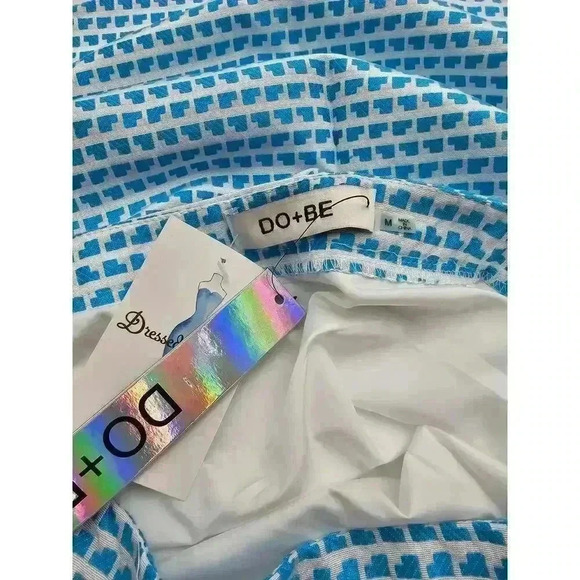 Do+Be Women's Size M Blue and White Strapless Top and Skirt Set NWT - Picture 3 of 9